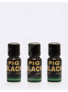 Pacco di Poppers Pig Black 15 ml x3
