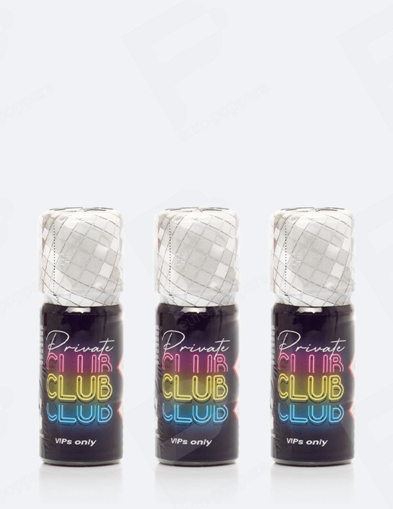 Private Club 10 ml pacco con 3 poppers