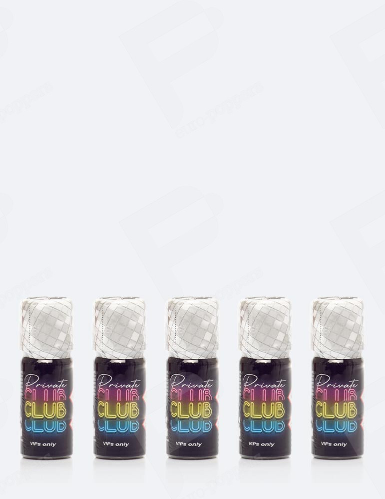 Private Club 10 ml pacco con 5 poppers