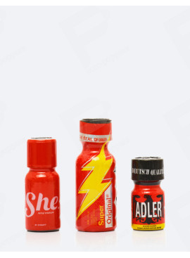 Pacco di Poppers Rosso Intenso x3