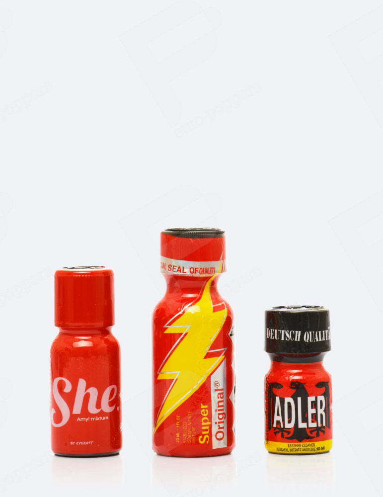 Pacco di Poppers Rosso Intenso x3