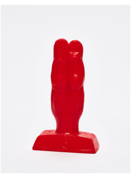 Plug Anale Two Fingers Rosso 10 cm