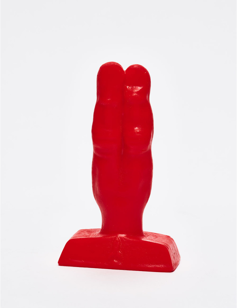 Plug Anale Two Fingers Rosso 10 cm