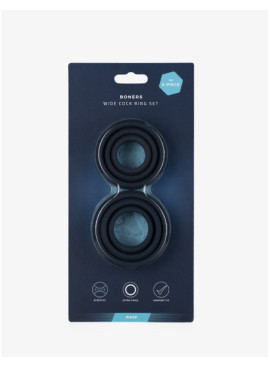 Set da 6 cockring in silicone Boners packaging