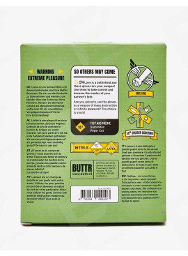 Guanti da fisting nero dettagli