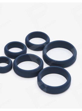Set da 6 cockring in silicone Boners
