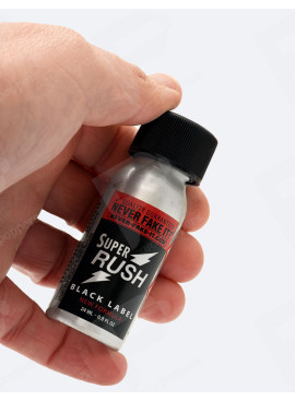 Super Rush Black Label 24 ml mano